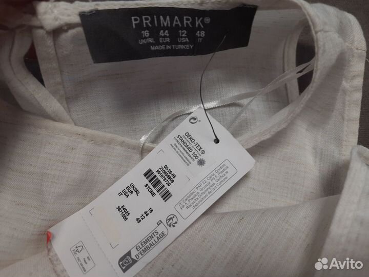 Блузка новая женская топ удлинённый 50 Primark