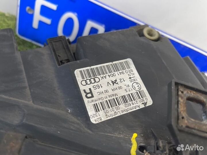 Фара правая Audi A4 B7 SW универсал дизель 2005