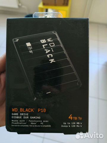 Новый HDD WD Black P10 Game Drive 4TB + гарантия объявление продам