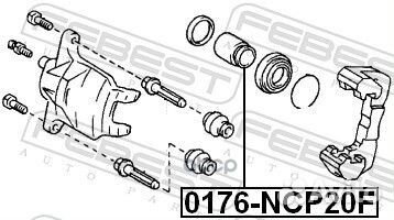 Поршень суппорта тормозного переднего D51.1