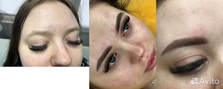 Перманент бровей модель