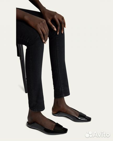 Балетки женские YSL Poppy премиум лаковые/ сатин