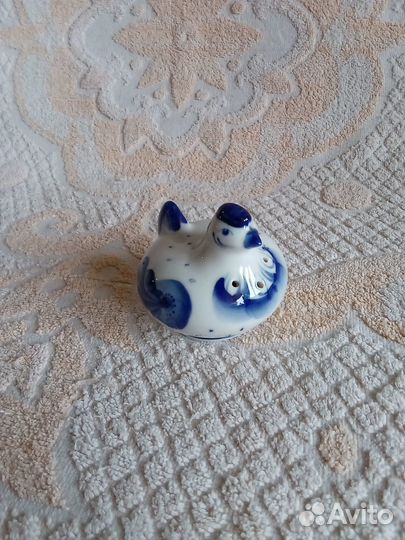 Гжель, Вазочка, солонка и перечница