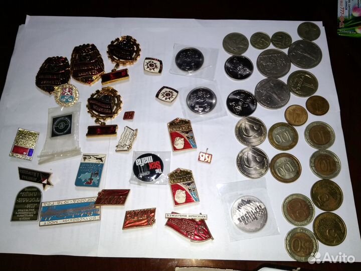 Продам значки и монеты СССР