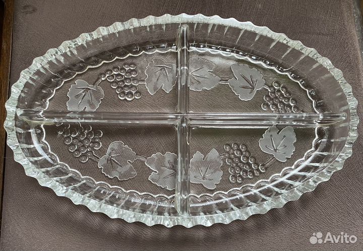 Хрустальная менажница