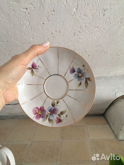 Сервиз чайный дулево анютины глазки