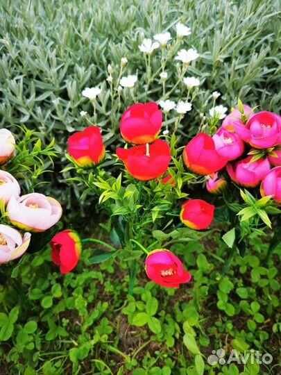 Искусственные цветы роза чайная