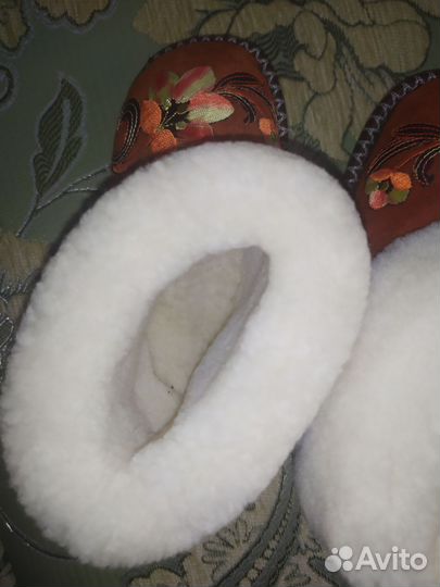 Угги Чуни тапочки для дома из овчины