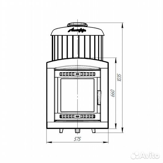 Печь Для Бани Атмосфера XL» ламели «Талькохлорит»