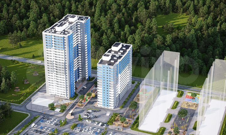 2-к. квартира, 38,1 м², 7/25 эт.