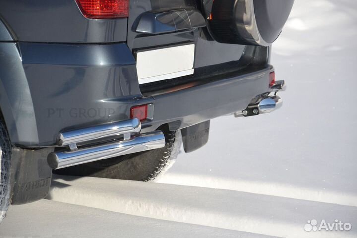 Защита зад. бампера двойная 63/51 мм UAZ Patriot