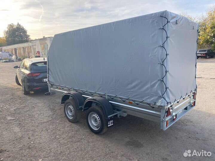 Прицеп для перевозки снегохода, двухосный