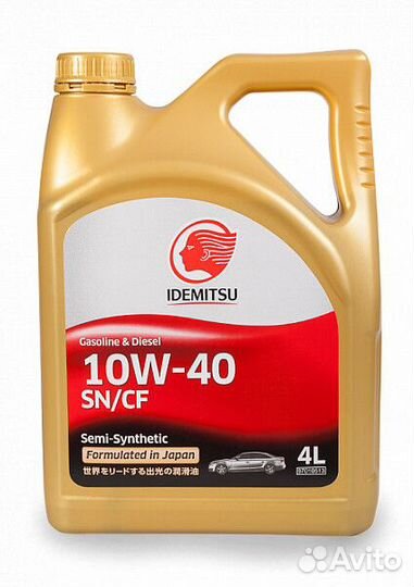 Моторное масло Idemitsu Semi Synthetic 10W-40 полу