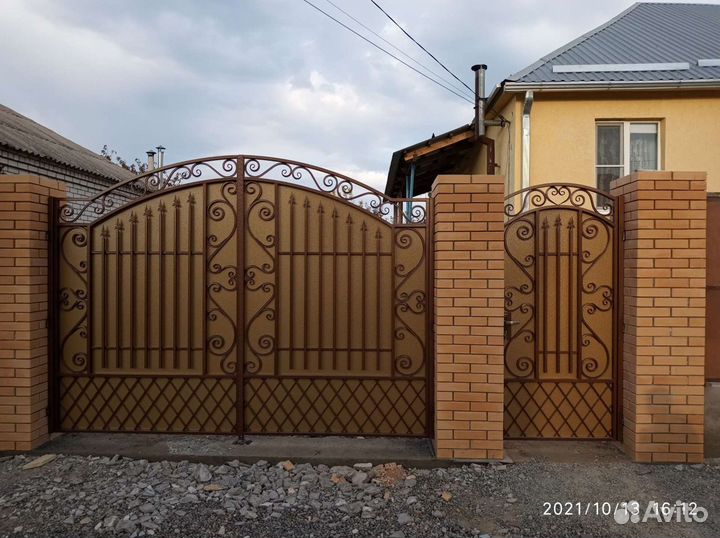 Ворота, навес, забор