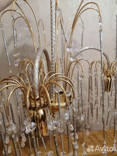 Люстра потолочная хрустальная