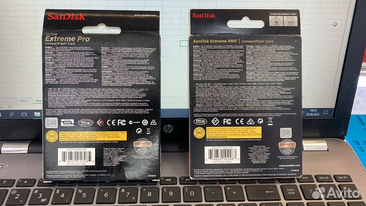 Карта памяти SanDisk Compact Flash 16 гб, R/W 160