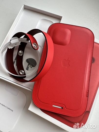 Чехол Apple leather sleeve 12 mini