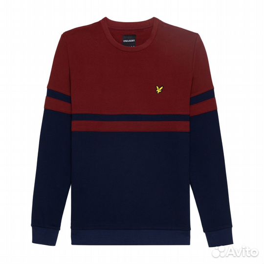 Мужской двухцветный свитер из хлопка Lyle & Scott