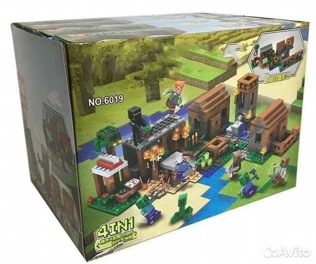 Конструктор Майнкрафт Деревня с жителями