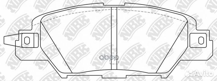 Колодки торм.зад. PN5818 NiBK