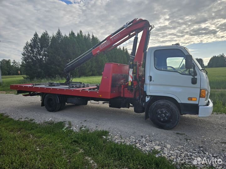 Эвакуатор Hyundai HD78 с КМУ FASSI, 2013