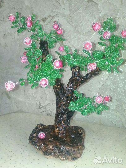 Деревья из бисера