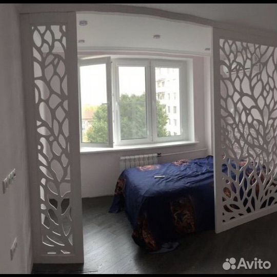 Деревянные перегородки зонирование
