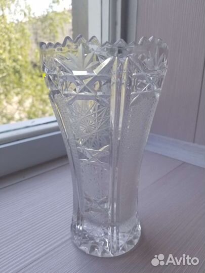 Хрустальная ваза для цветов, СССР, 70-80е гг. XX в