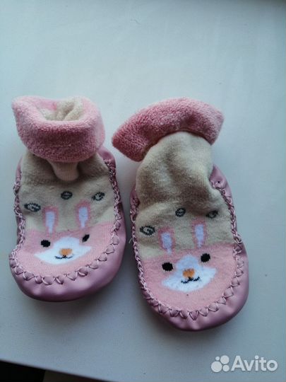 Не скользящие тёплые носочки для новорождённого