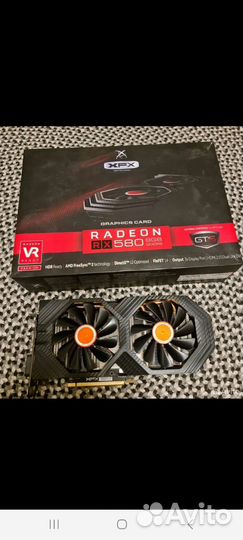 Видеокарта rx580 8gb 2304