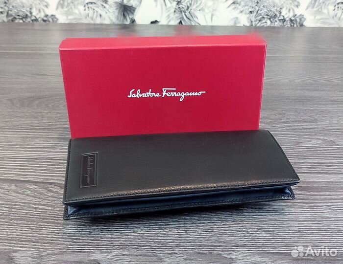 Мужской кожаный купюрник Ferragamo lux новый