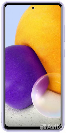 Оригинал Silicone Cover для Samsumg A72 Фиолетовый