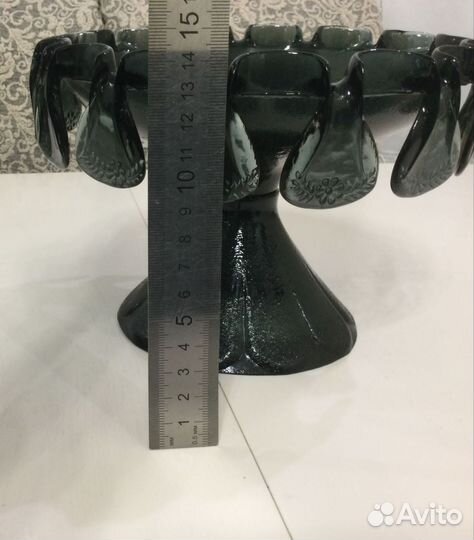 Комплект Новых ваз из коричневого стекла