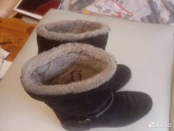 Полусапоги женские зимние натуральная кожа