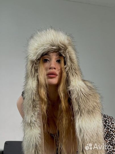 Пушистая шапка