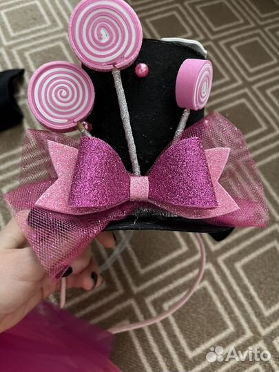 Ободок Шляпка Конфетка