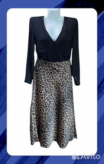 Элегантная атласная юбка миди. Артикул: 246632