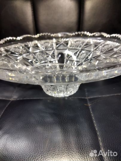Ваза для фруктов хрусталь