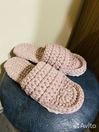 Тапочки вязаные