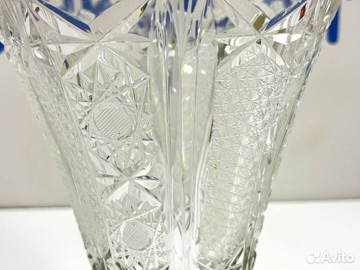 Ваза хрустальная ГДР Германия хрусталь
