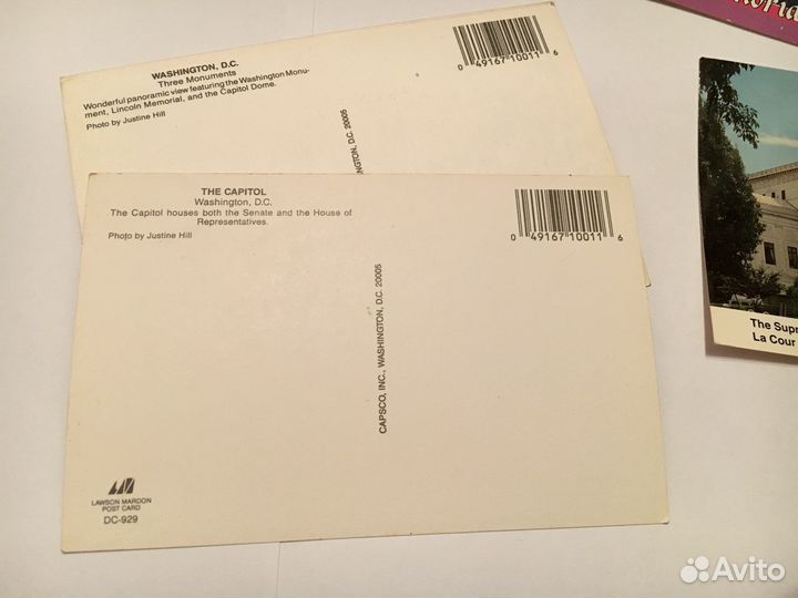 Открытки Washington 2001 года из Америки