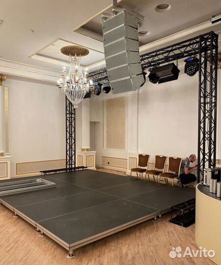 Аренда сцены, подиумов, лед экрана