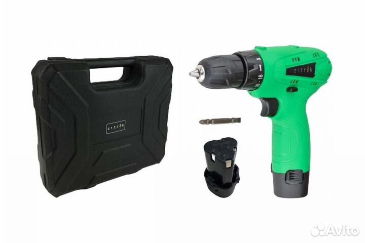 Новый Шуруповерт Zitrek Green с 2 АКБ+кейс
