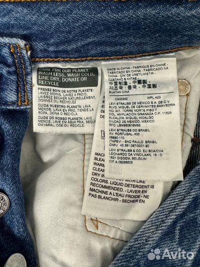 Джинсы levis 501 w25 L28