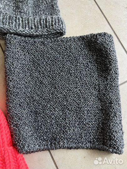 Шапка, снуд шерсть новое