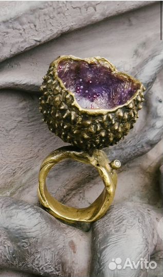 Дизайнерское кольцо Личи