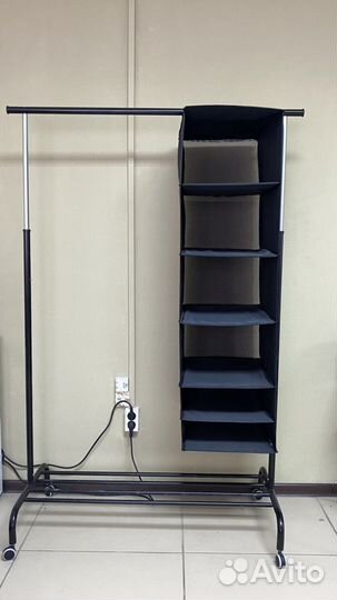 Вешалка напольная IKEA ригга+модуль для хранения