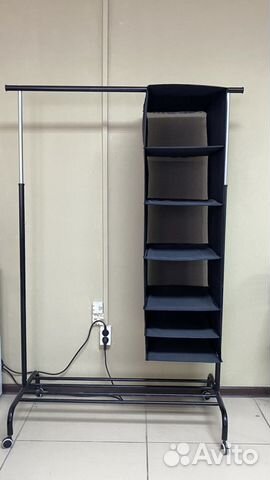 Вешалка напольная IKEA ригга+модуль для хранения