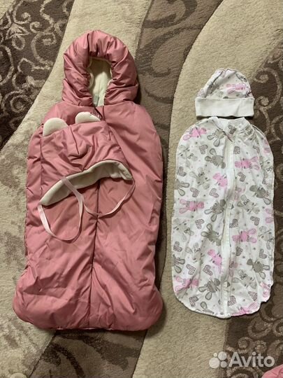 Конверт на выписку для девочки зима