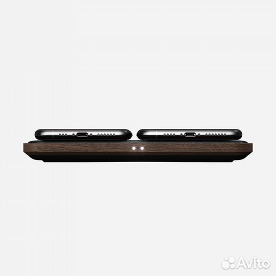 Станция беспроводной зарядки Nomad кожа/дерево